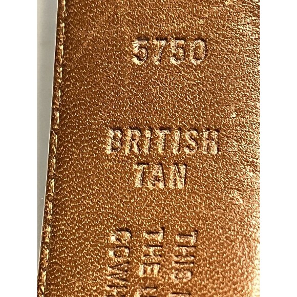 Vintage Coach British Tan Leather Belt 34 Made in the USA - Picture 11 of 16